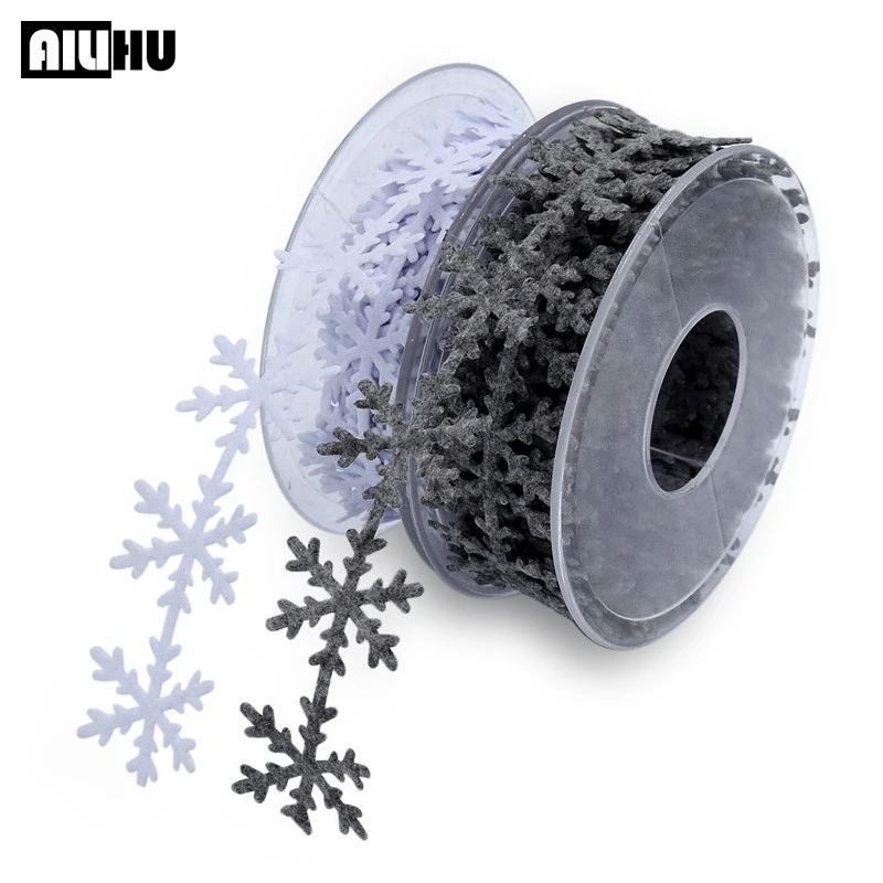 Рождественское украшение для дома 5 метров Снежинка ленты украшения