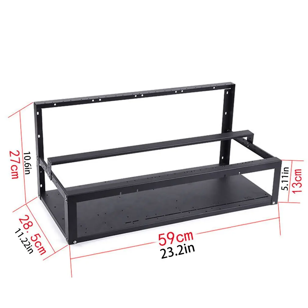 

6 GPU Open-pit Mining Machine Frame Case Mining Coin Ring Support Bracket Case Frame Transfer Mining Rack