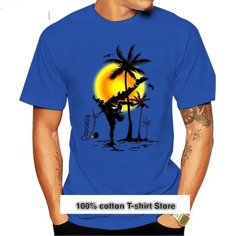 Camiseta de манга corta para hombre y mujer camiseta Capoeira Brazil camisetas | Мужская одежда
