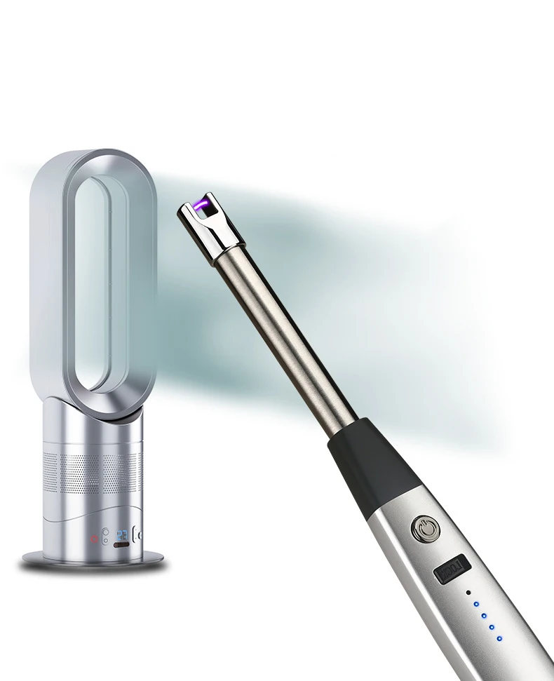 Новинка зажигалка для кемпинга барбекю кухни USB зарядка Электронная дисплей