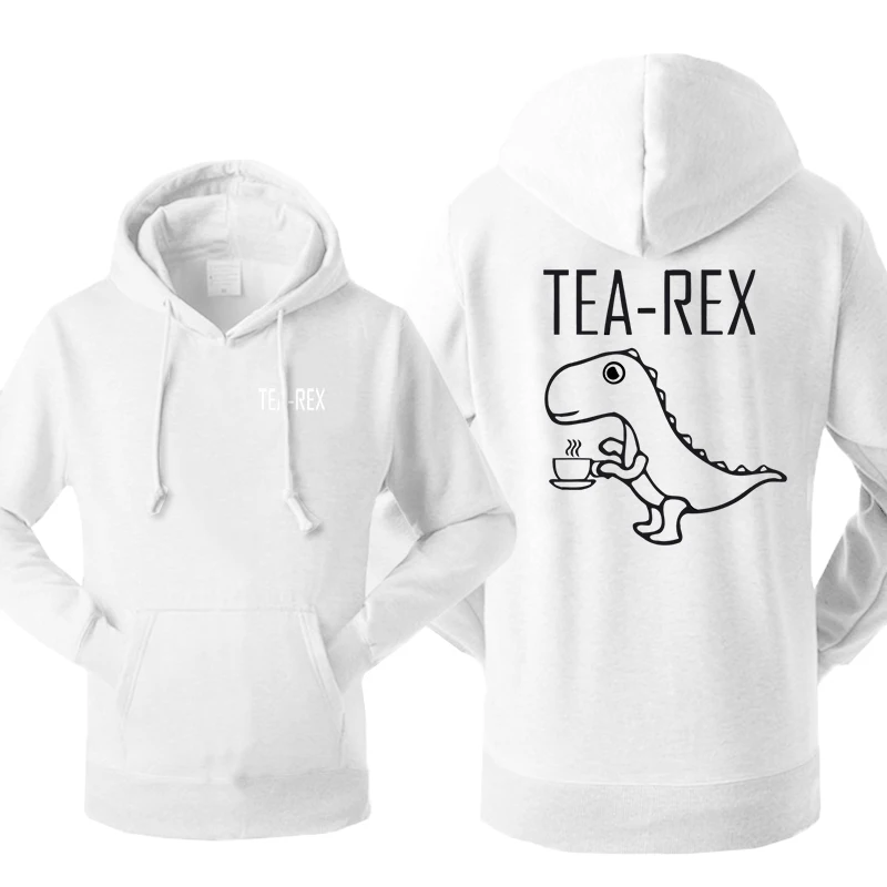 Мужская толстовка с капюшоном Tea Rex из флиса T милая уличная одежда для фитнеса