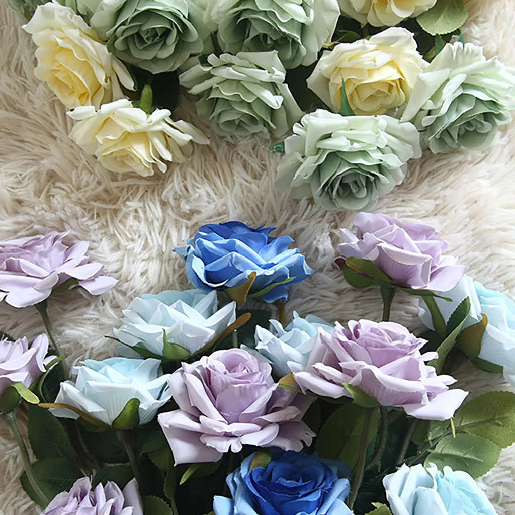 Искусственный цветок искусственный украшение для дома Свадебный букет невесты