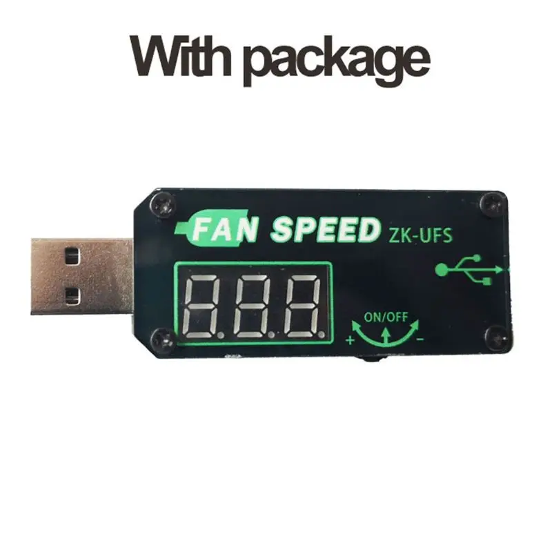 

5V 5W USB Fan Governor Speed Controller Adjuster Timer LED Dimming Module Voltage Adjustable Cooling With Shell Office Car