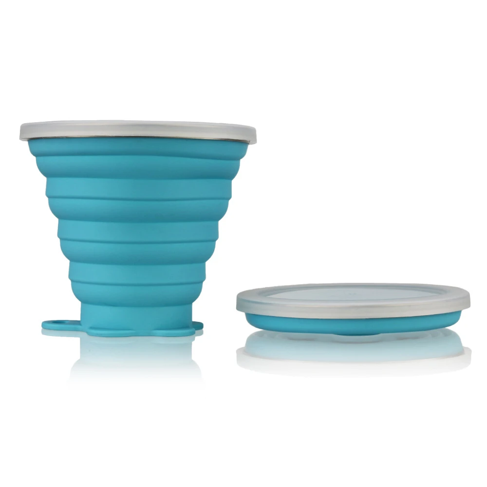 260 мл Складная чашка для воды портативная походная Спортивная силиконовая