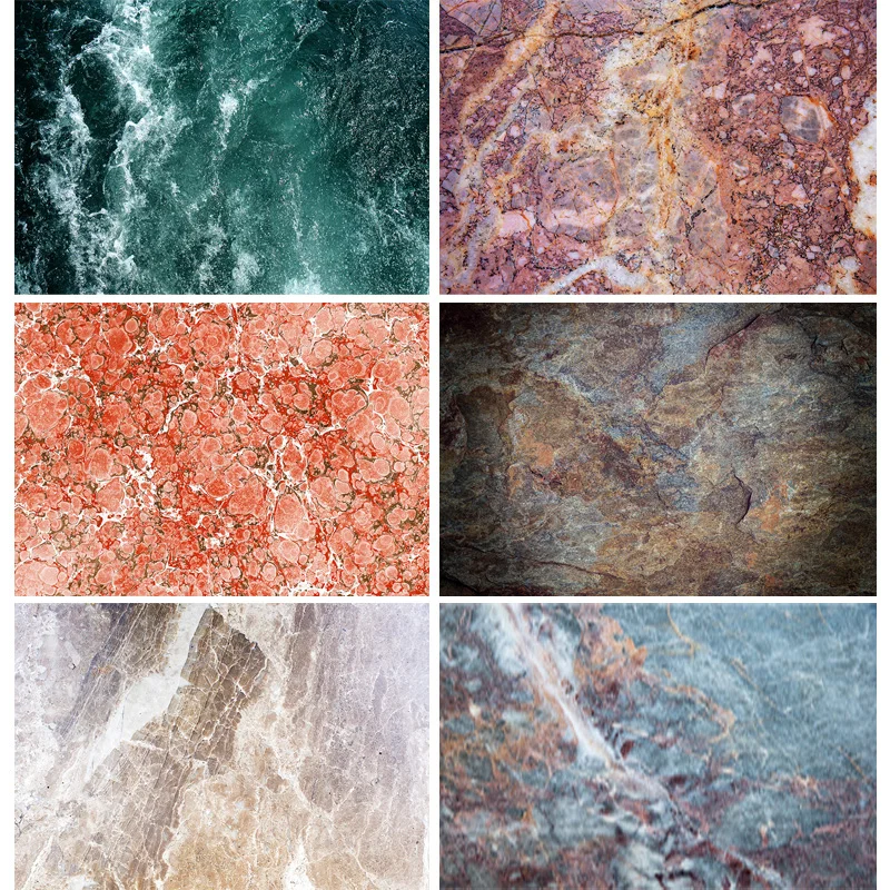 

ZHISUXI Vinyl Photography Backdrops Props Colorful Marble Pattern Texture Photo Studio Background 20914DKL-08