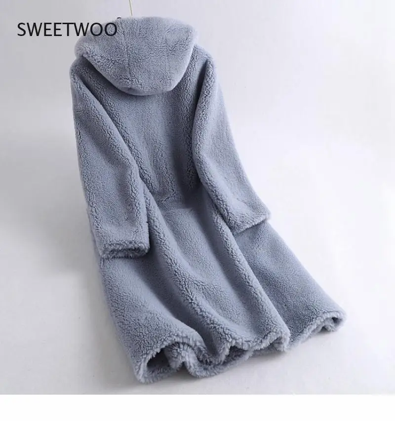 Women Winter Jackets Wool Casual Coats Korean Style Feminina 2021 New Real Fur Coat High Quality Long Sheep Shearling