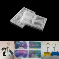 1pcs gamepad game controller silicone uv resin epoxy molds casting kids gamepads for diy silicone jewelry making supplies