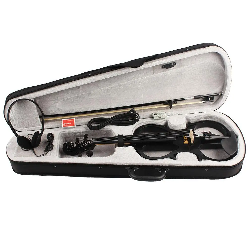 IRIN 4/4 Electric Acoustic Violin Fiddle with Case Cover Bow for Musical Stringed Instrument Lovers Beginners | Спорт и развлечения