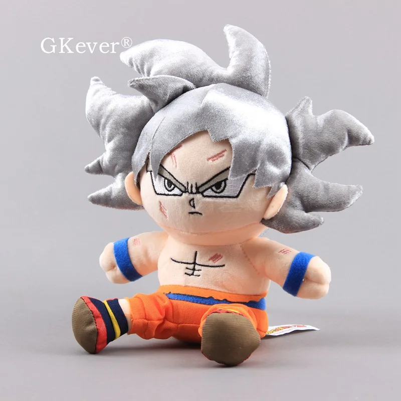 Dragon Ball Z Супер Saiyan Goku серебряные волосы " 20 см фигурка, плюшевая игрушка мягкие куклы Детский подарок