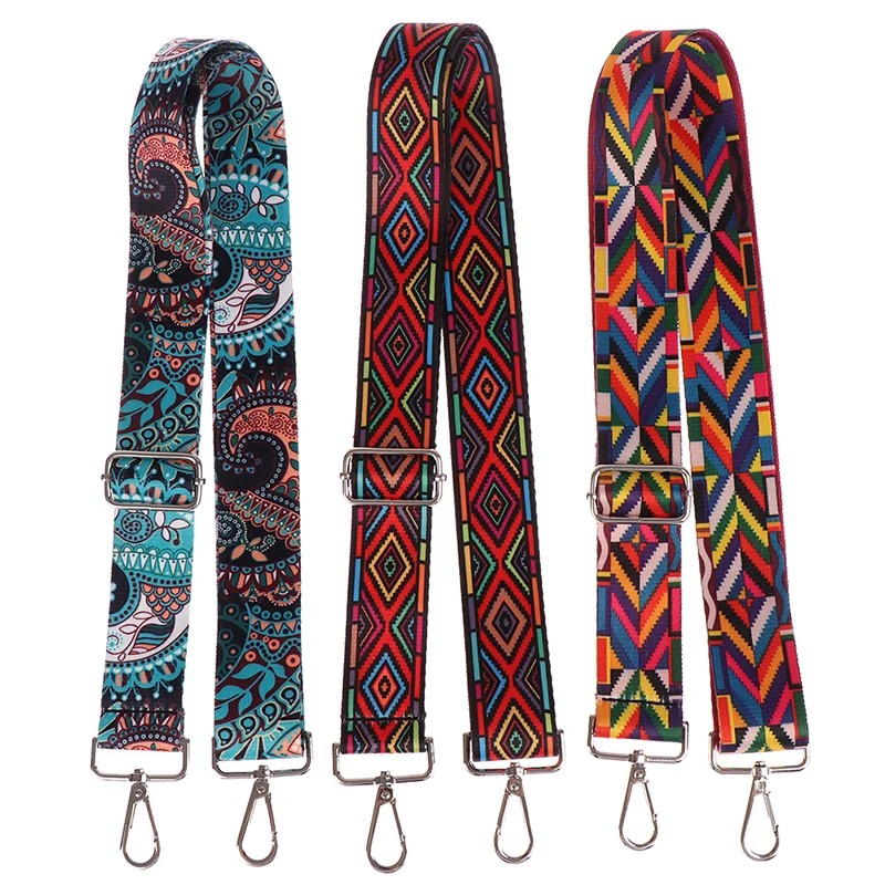 Nylon Replacement Wide Straps For Shoulder Handbag Crossbody Bags Women Colorful Fabric Shoulder Strap Lady Bag Accessories