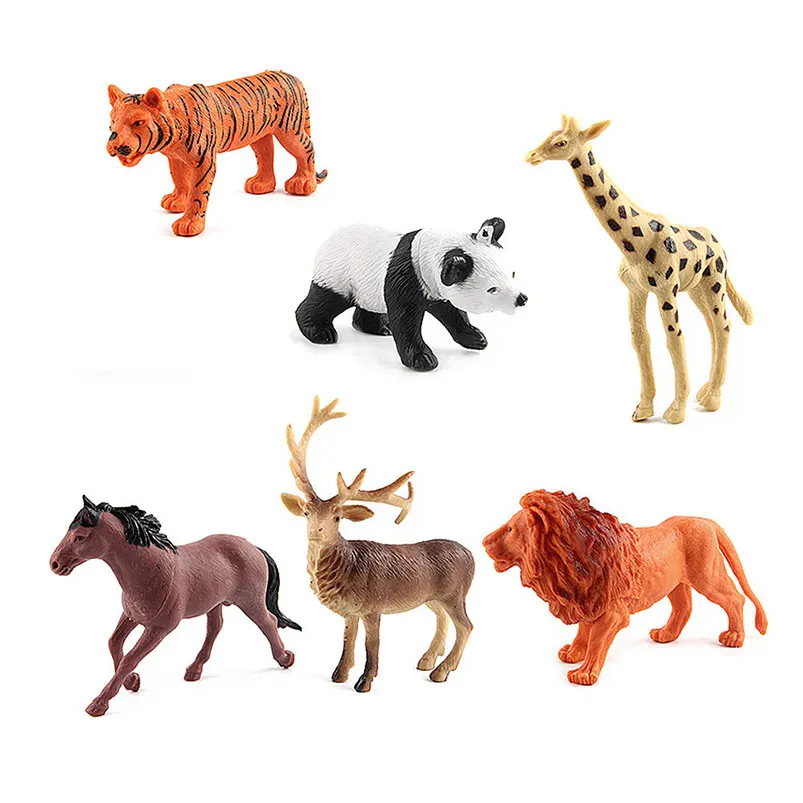 12pcs Set Kids Toy Lifelike Miniature Cartoon Wild Animal World Figures Assorted Model Kingdom Zoo Collection Mobile Phone Cases | Мобильные