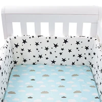 baby nursery crib bumper cotton thicken one piece crib around cushion cot protector pillows newborns room bedding decor