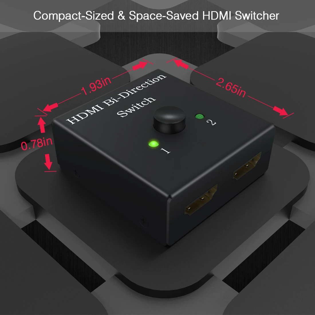 HDMI Switch Bi Direction 4K Splitter 2X1 Switcher для PS4 PS3 Roku Express поддерживает Ultra HD 3D 1080P|Дисплеи| |