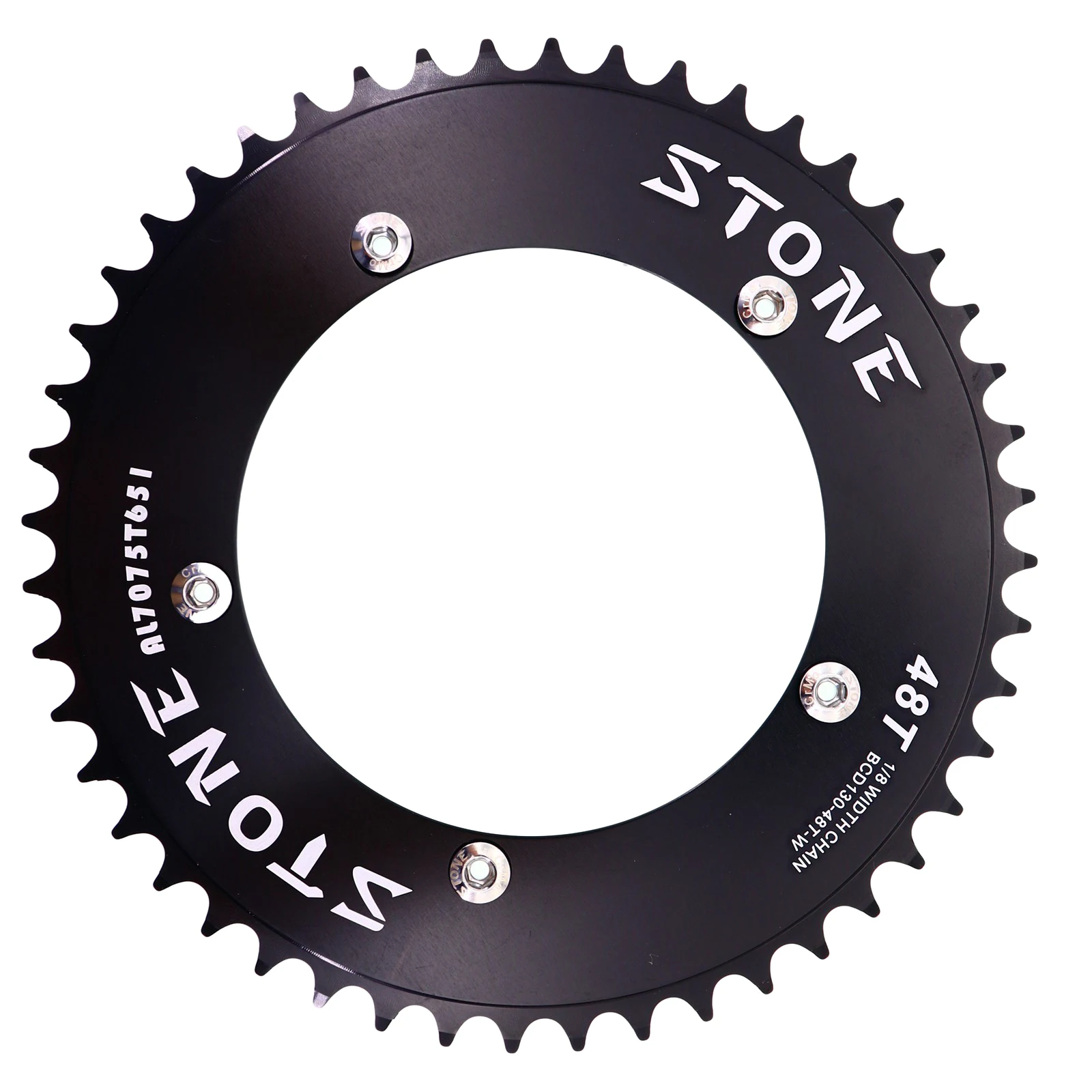 Stone 130 BCD chainring aero fixed gear track bike fixie Round 42T 46T 48T 50T 52t 54 58t 60t tooth Chainwheel 130bcd