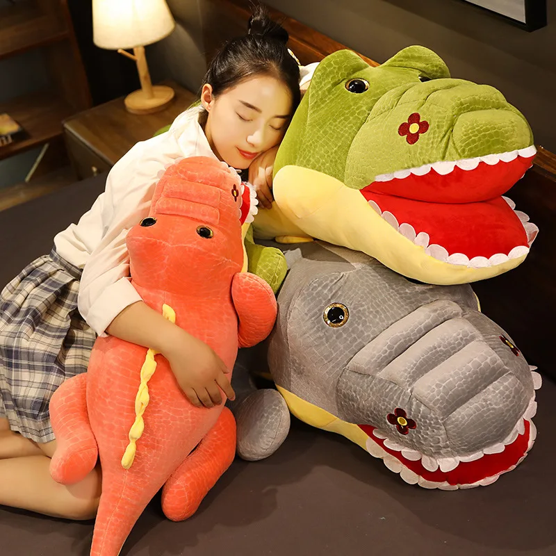 

New Huggable Big Size Simulation Crocodile Plush Toys Soft Stuffed Animals Cushion Pillow Toys Home Decor Kids Girls Xmas gifts