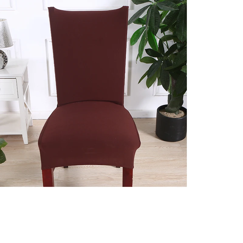 

Solid Color Chair Cover Anti-dirty Elastic Seat Chair Removable and Washable Stretch Sky Blue Banquet Hotel Dining Room Cover