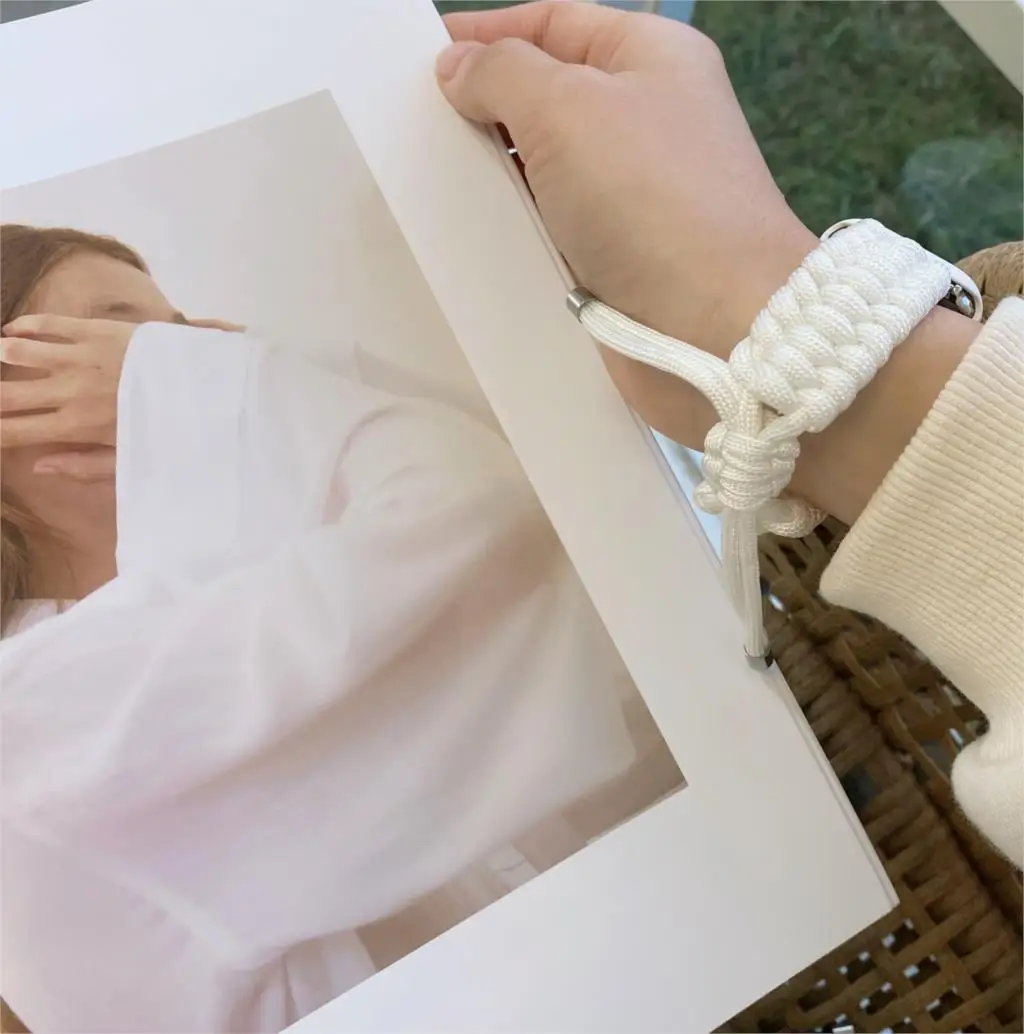 

Umbrella Rope strap For Apple Watch SE band 44MM 40MM Iwatch Series 6 5 4 SE Bracelet Nylon Correa for apple watchband 38mm 42mm