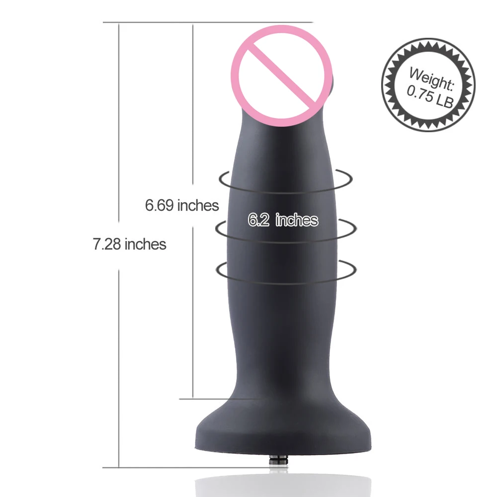 Силиконовая Анальная пробка Hismith 7 28 дюйма с микро-системой для премиум