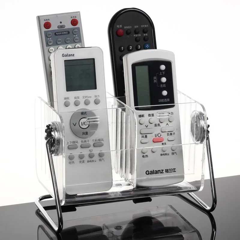

Tv Remote & Air Conditioner Control Holder Stand Phone Storage Box Organizer