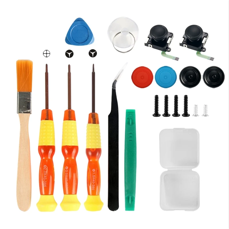 

21Pcs Repair Tool for Nintendo Switch, Professional Repair Tool Kit for Joy-Con Joystick Replacement with Tweezer
