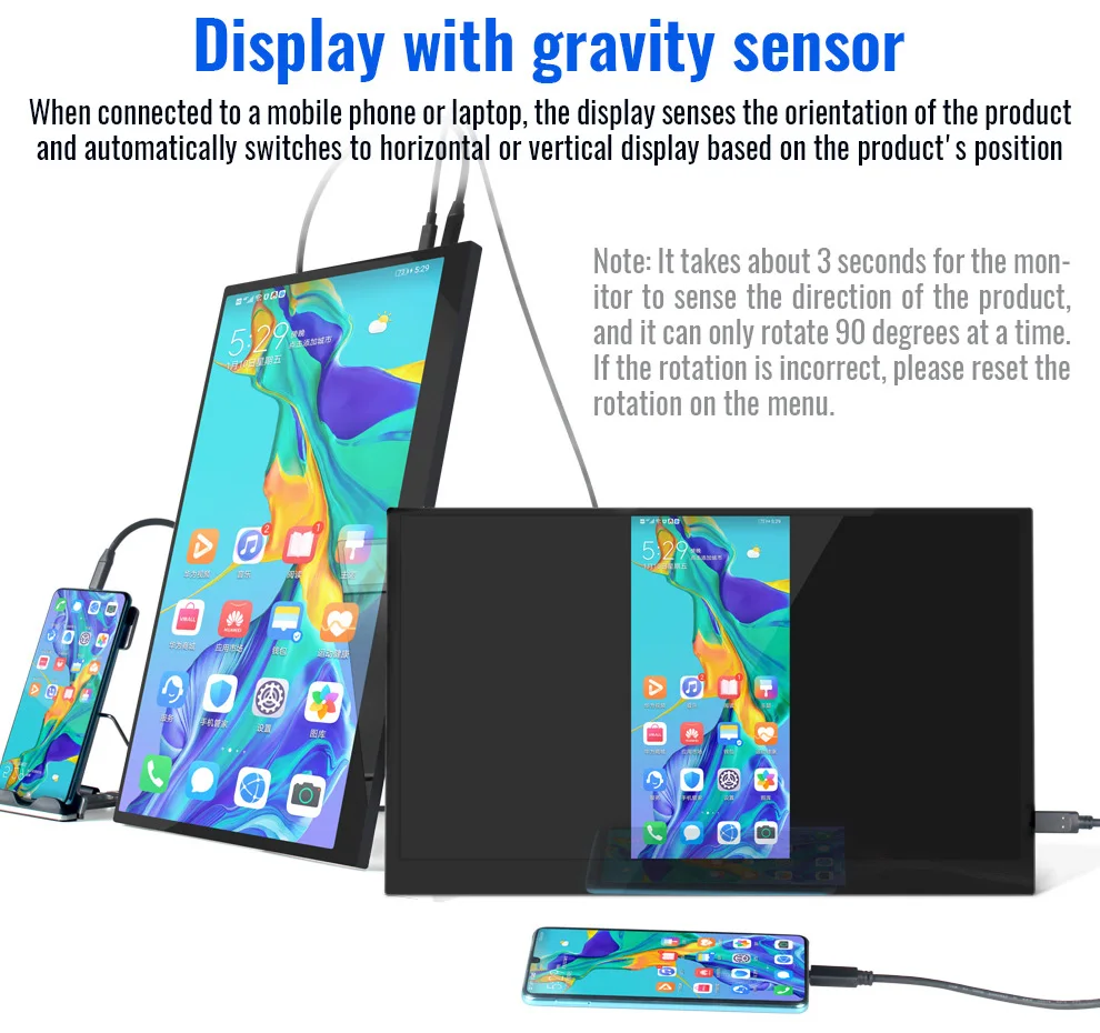 156 4k портативный сенсорный мон