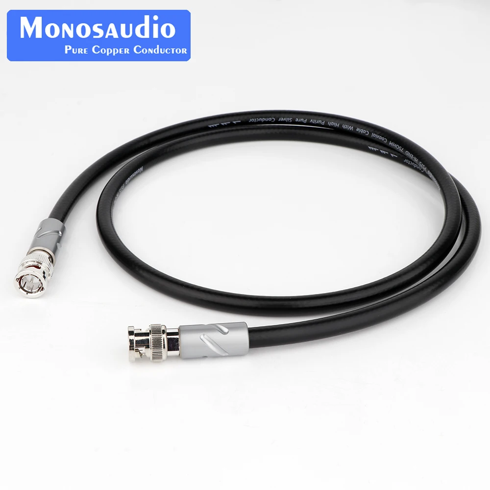 

Monosaudio Pure Silver BNC Digital Coaxial Cable HD Video Cable DI Radio Frequency SMA HiFi Audio Cables