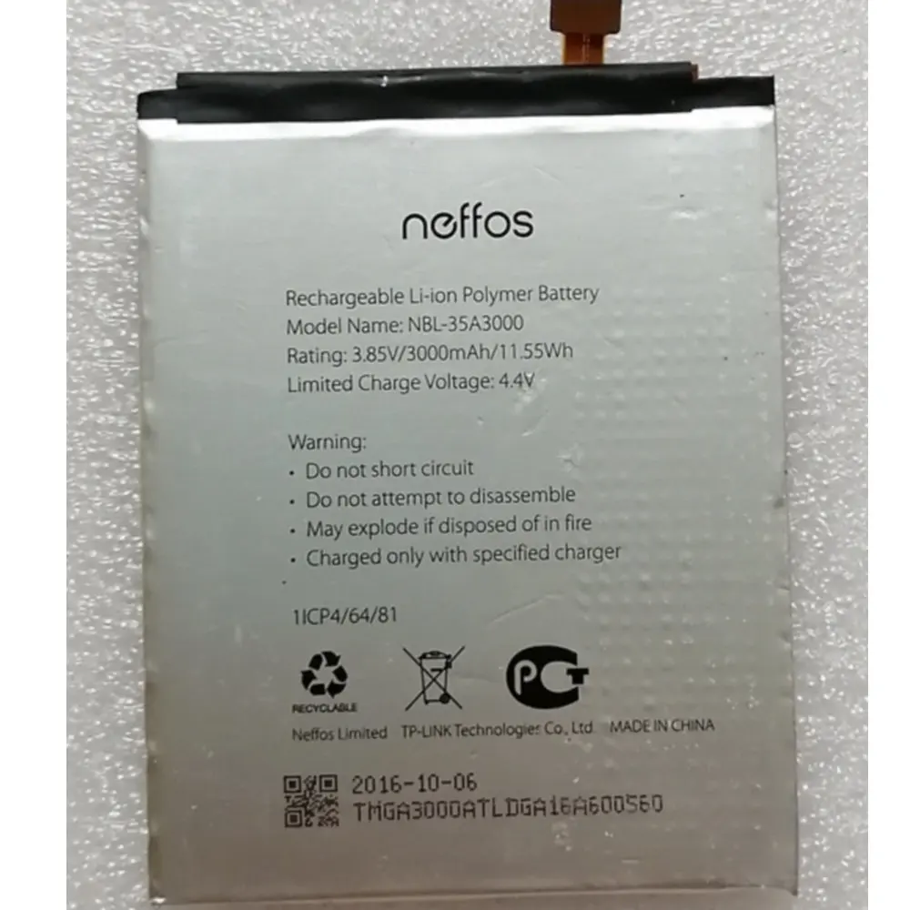 

NBL-35A3000 battery 3000mah for TP-link Neffos X1Max TP903A TP903C Mobile Phone Battery+Number tracking