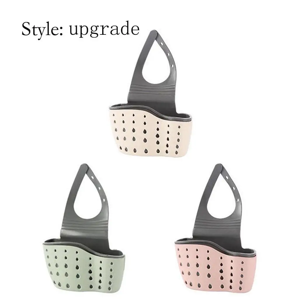 Kitchen Utensils Sink Double Drain Bag Storage Rack Sponge Pool Supplies Hanging Basket | Обустройство дома