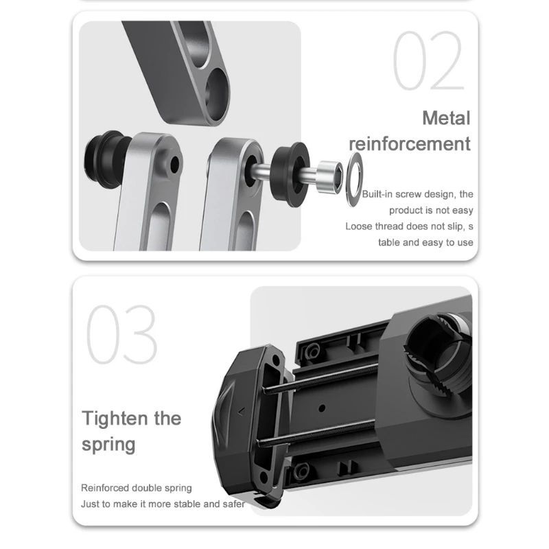 

Adjustable Cell Phone Stand for Desk Foldable Multi-axis Phone Holder Non Slip Cradle Dock for All Smartphones Tablets