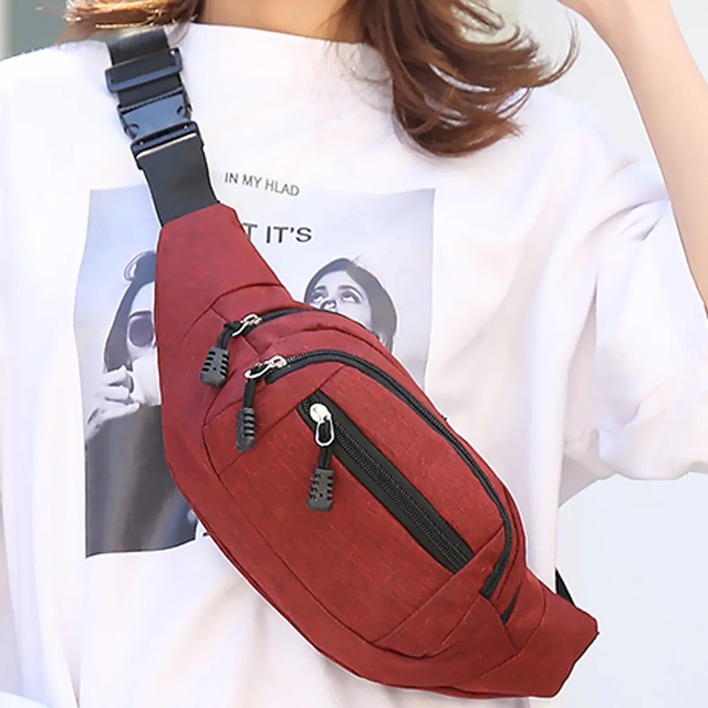 Поясная Сумка унисекс для мужчин и женщин поясная сумка на молнии монет дорожный