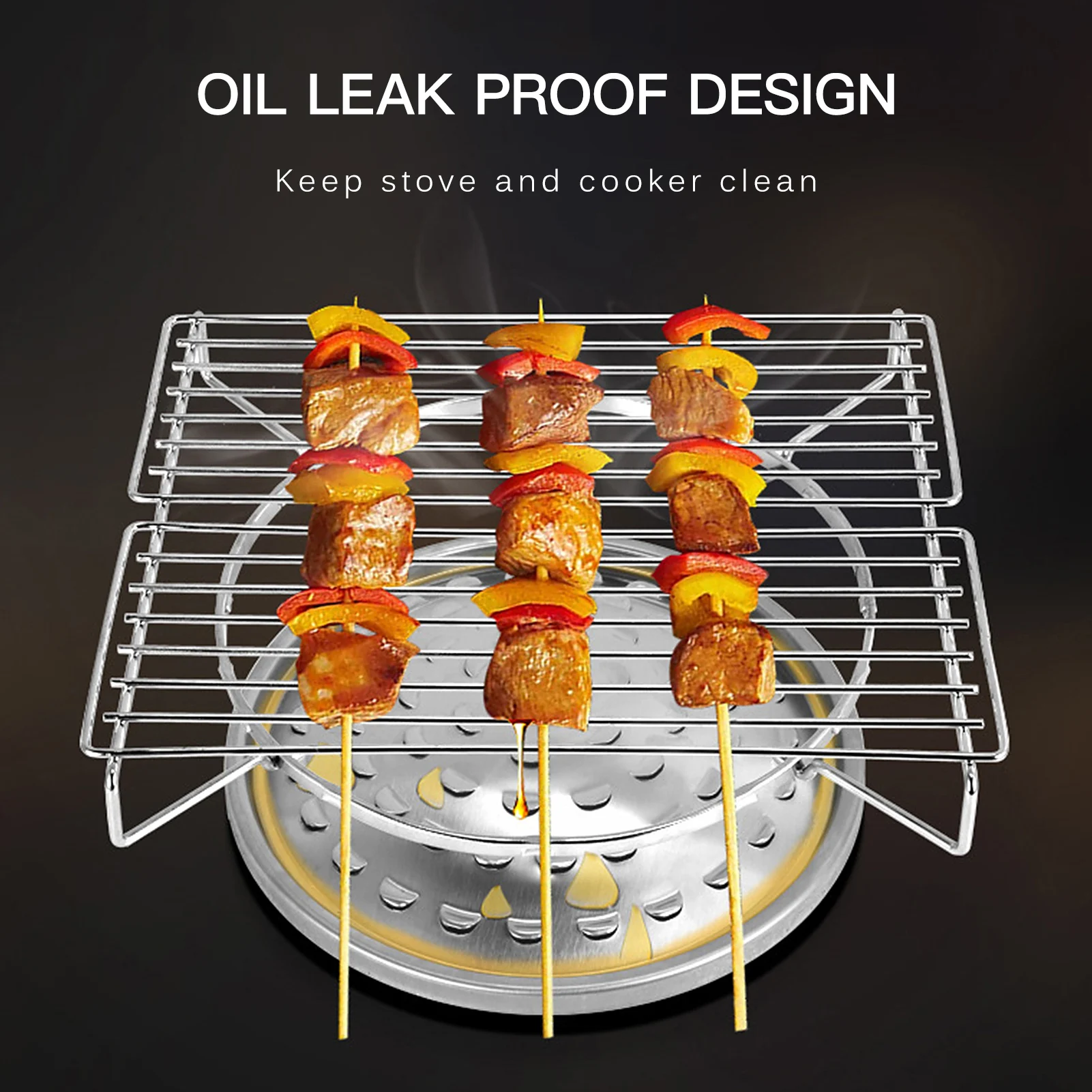 

Outdoor Camping Stove Grill Portable Barbecue Grill Outdoor BBQ Stove Heavy Duty Iron Alloy Grill for Home Outdoor Hiking Picnic