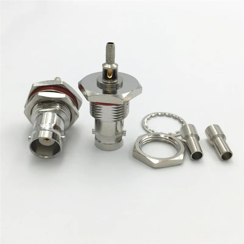 1 шт. 90 градусов прямоугольный штекер SMA к гнезду BNC водонепроницаемый перегородка