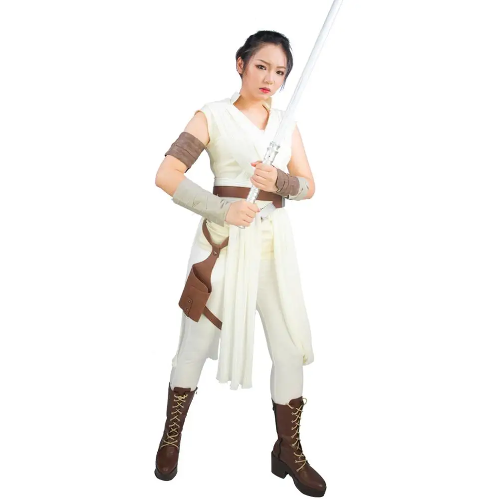 Звездные войны IX Rey Косплей Костюм с поясом The Rise of Skywalker Реплика реквизит женская