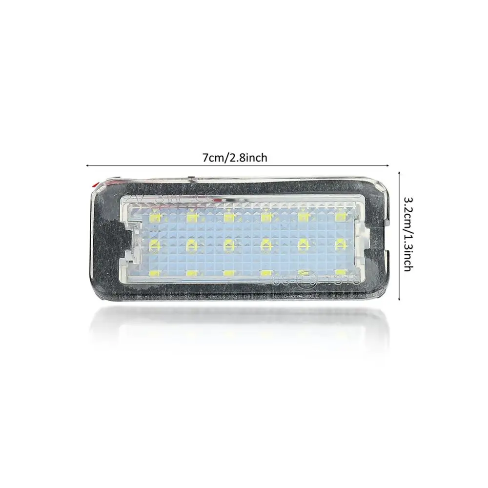 

2PCS White LED License Plate Lights Number Tail Lamp Fit for Fiat 500 500C