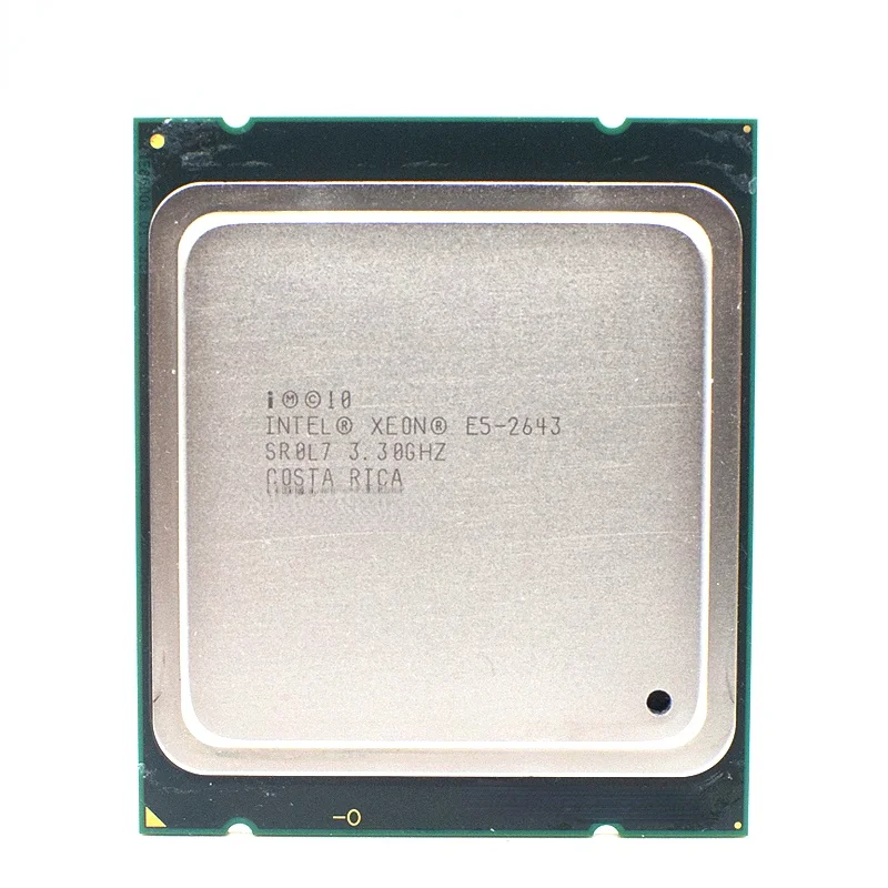 Четырехъядерный процессор Intel Xeon E5 2643 SR0L7 3 30 ГГц LGA 2011|Компьютерные кабели и