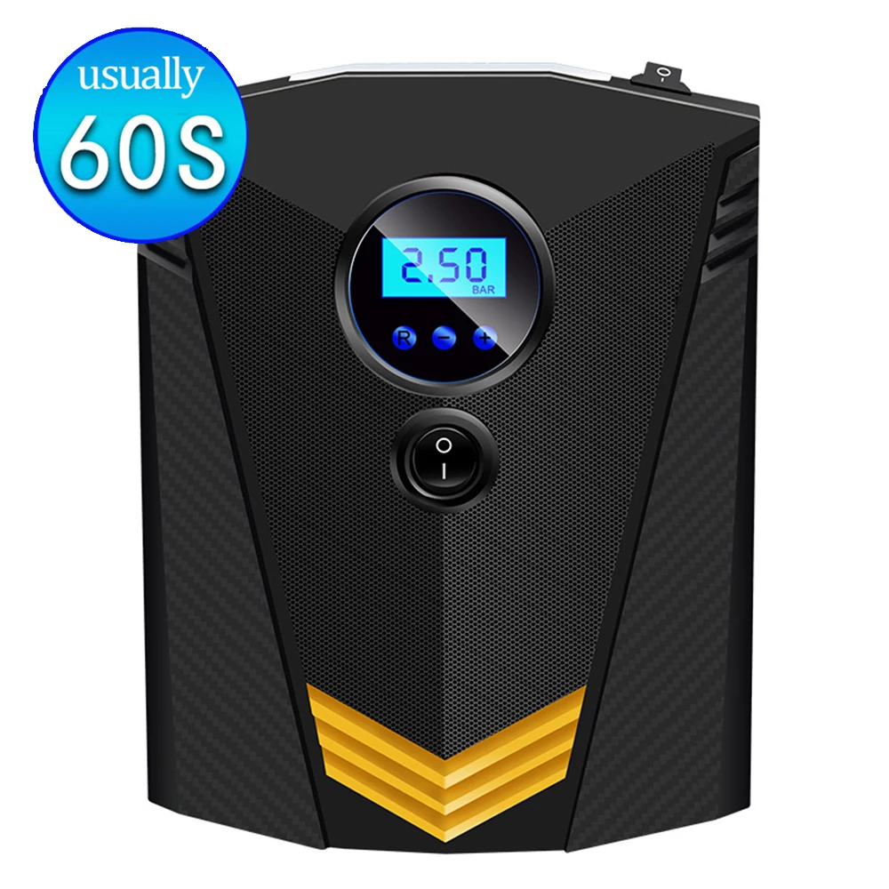 Цифровой воздушный насос для шин 12 В постоянного тока 150 фунтов на квадратный