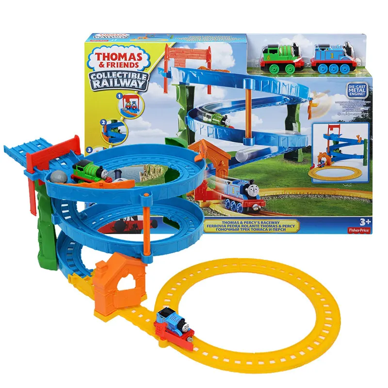 Набор дорожек Thomas And Friends Percy's Raceway литой металлический поезд коллекционная