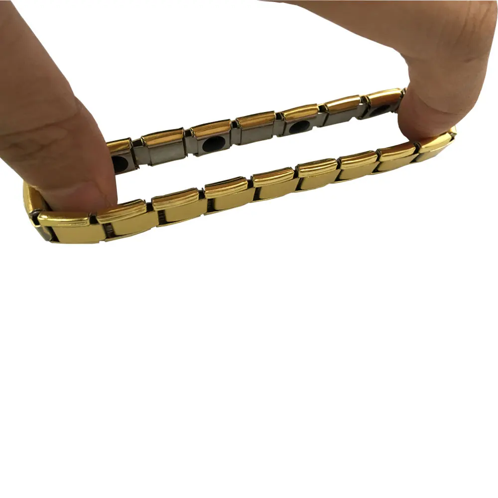 Золотистый браслет EBUTY из нержавеющей стали для женщин модный здоровья с