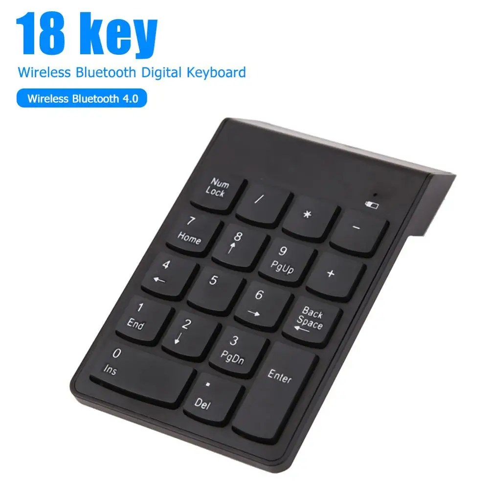 Mini 18 Keys Wireless Bluetooth Number Pad Ultra-thin Digital Computer Numeric Keypad Keyboard for Laptop PC Klavye Teclado | Компьютеры и