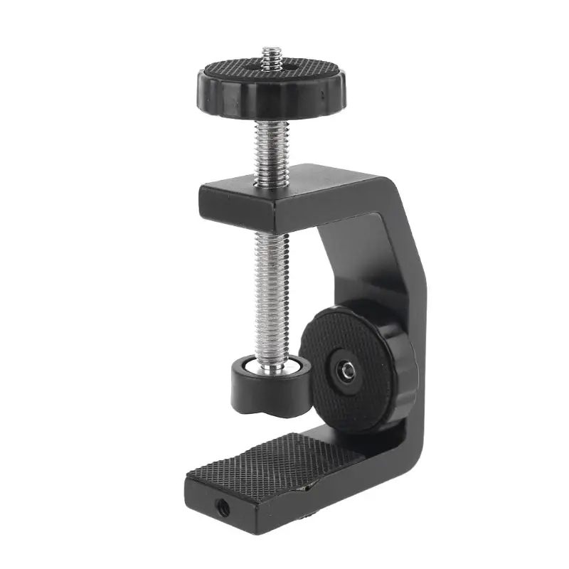 Universal C-style Camera Screw Clamp with 360 Degree Mini Ball Head 1/4&quot for Flash Speedlite Accessories | Электроника