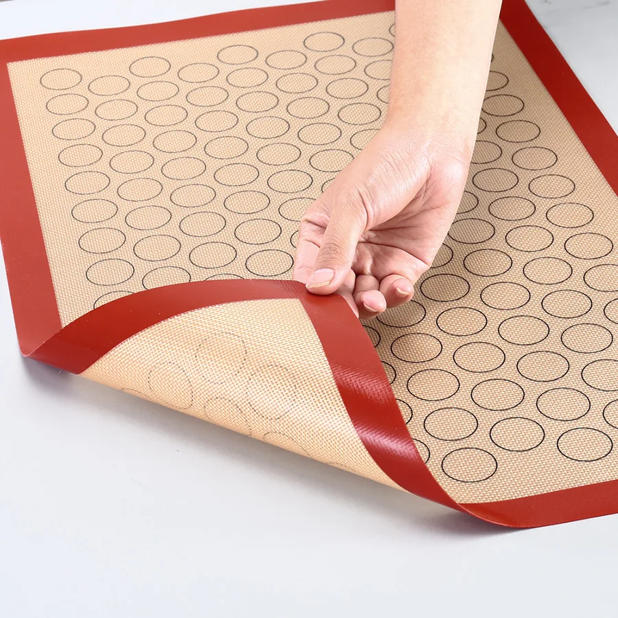 

42 * 29.5cm Silicone Macaron Baking Mat Dough Rolling Mat Large Size For Cakes Macarons Cookie Pastry Kitchen Tools