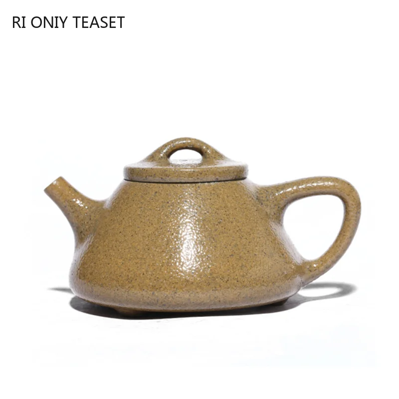 

110ml Retro Raw Ore Section Mud Filter Tea Pot Authentic Yixing Purple Clay Teapot Household Stone Scoop Beauty Tea Kettle