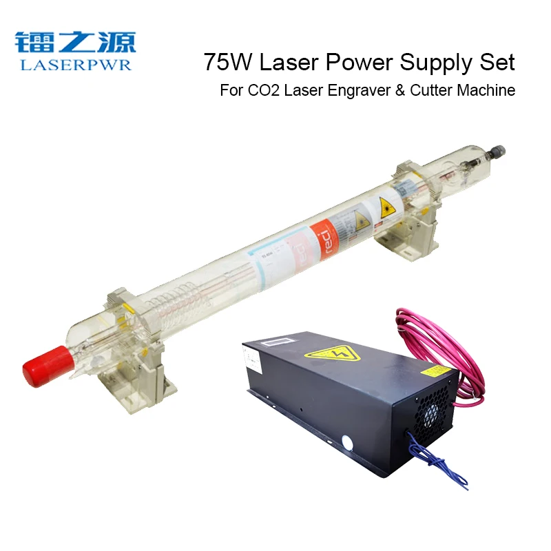 

LASERPWR X80 CO2 laser power supply+RECI W1 glass tube Set 110V 220V universal best match for 60w-80w laser cutter/engraver