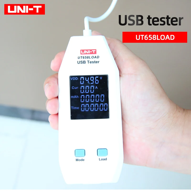 UNI T UT658LOAD Тип в Порты и разъёмы Выходное напряжение USB тестер ток энергии Ёмкость
