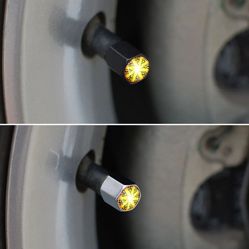 DSYCAR 1 комплект цинковый сплав Противокражные колпачки для автомобильных колес