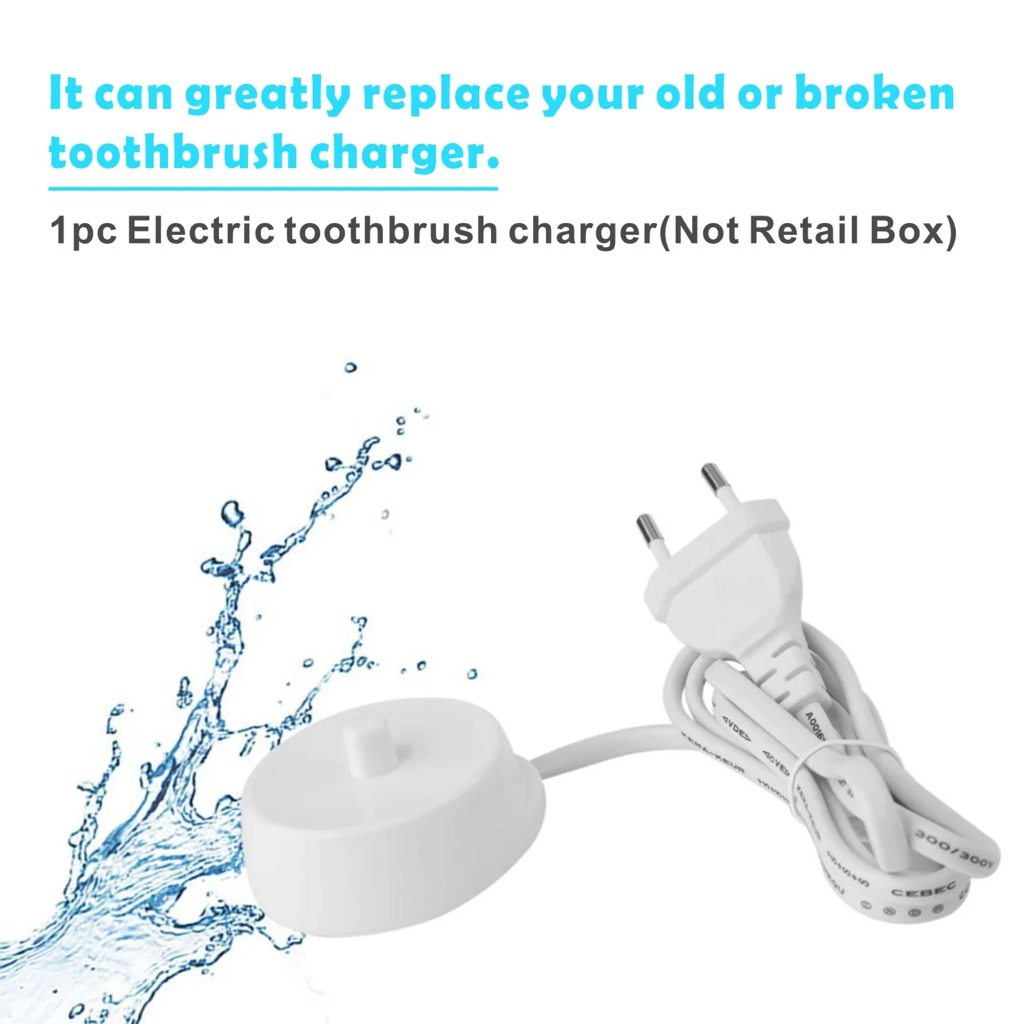 Сменное зарядное устройство для электрической зубной щетки модель 3757 110-240 в