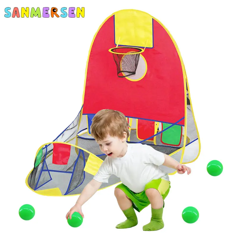 Детская палатка для океан мячей игровой домик баскетбольная корзина рандомный