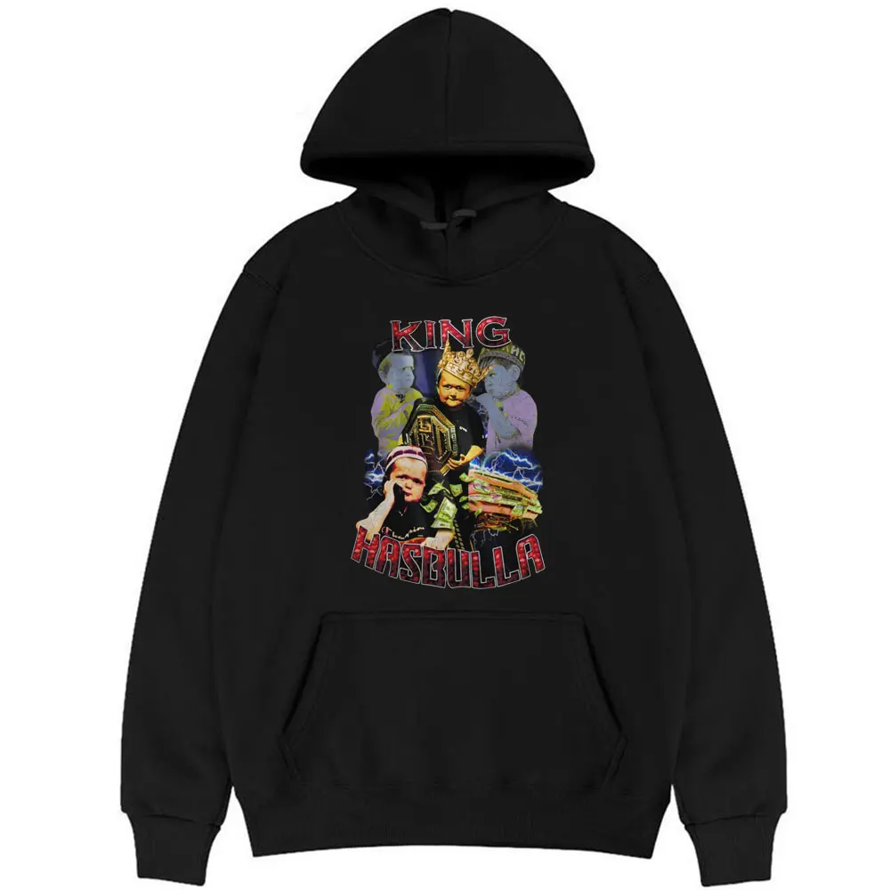 

New Hasbulla Goat Gangster Funny Fighter Oversized Hoodie Men Women Fashion Hip Hop Punk Graphic Print Hoodies Mens Sweatshirt