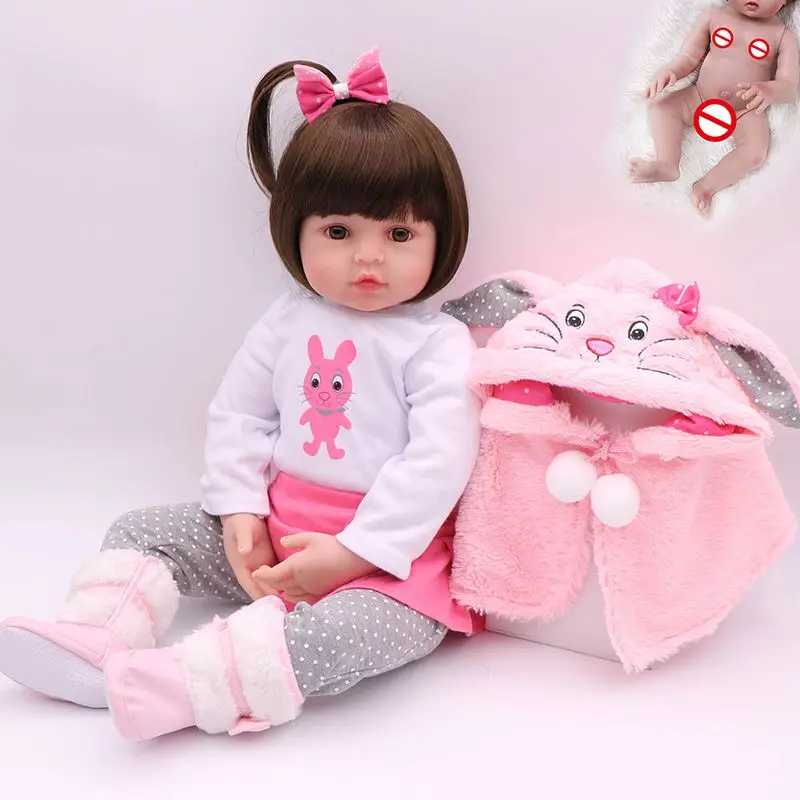 

48 см Bebe Reborn Baby Doll полный корпус силиконовые виниловые реалистичные Bebes кукла Boneca возрождающая новорожденная куклы, игрушки для девочек и 4 го...