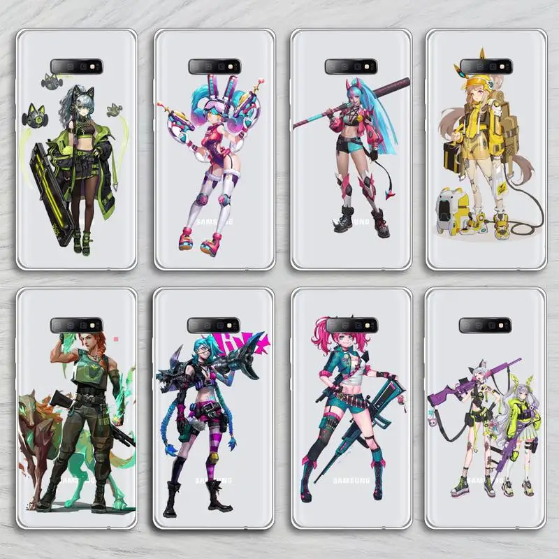

League of Legends characters Phone Case Transparent for Samsung A71 S9 10 20 HUAWEI p30 40 honor 10i 8x xiaomi note 8 Pro 10t 11